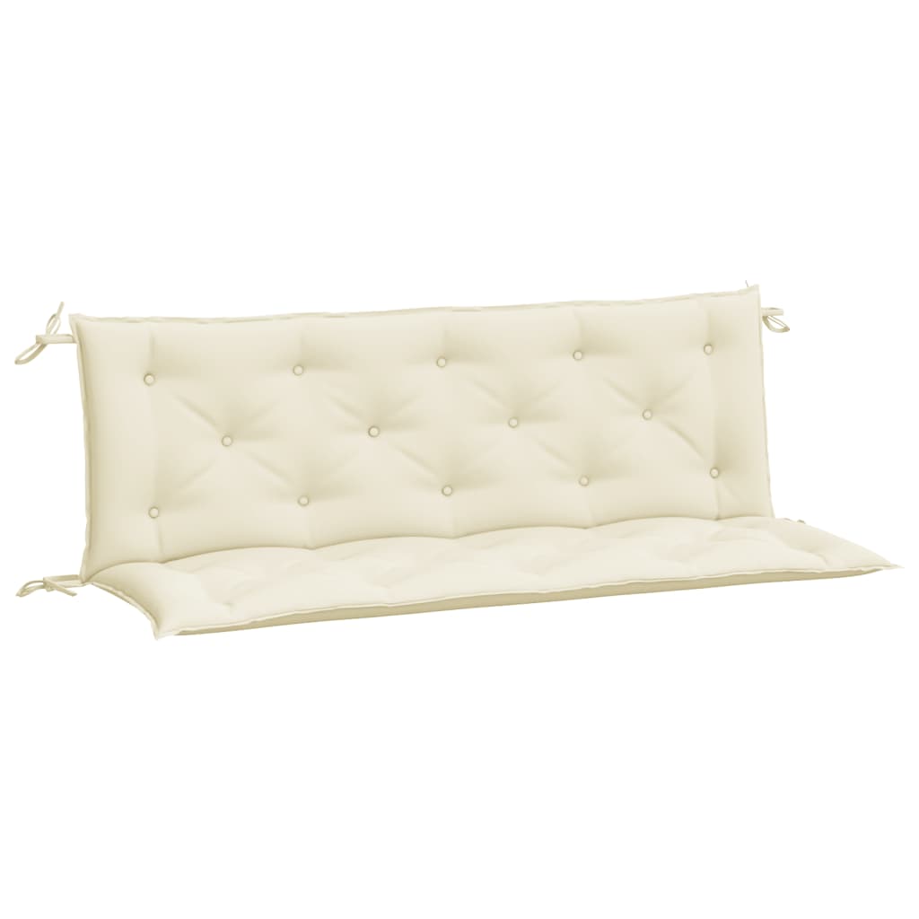 Vidaxl tuinbankkussens 2 st 150x50x7 cm oxford stof crèmewit