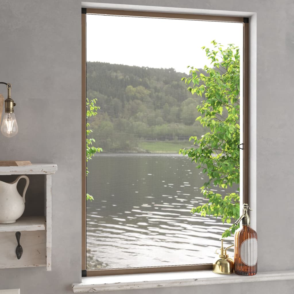 Vidaxl raamhor 80x120 cm bruin