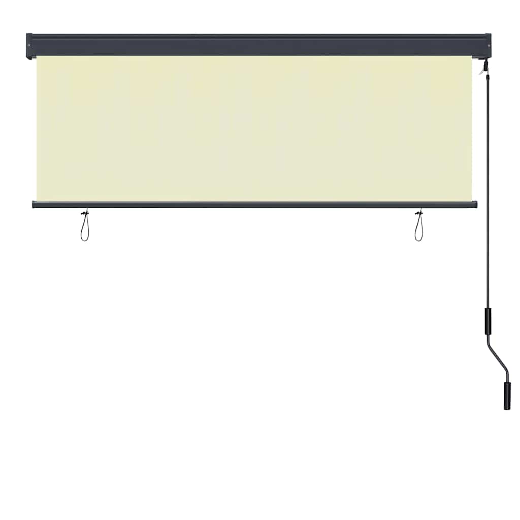 Vidaxl rolgordijn met gordijnen crème 180 x 250 cm stof en aluminium