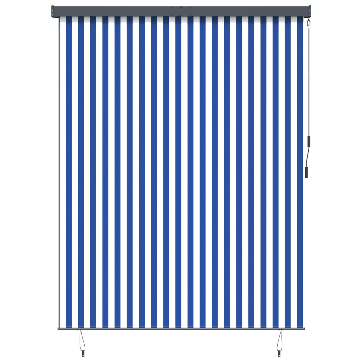 Vidaxl rolgordijn blauw en wit 200 x 250 cm stof en aluminium