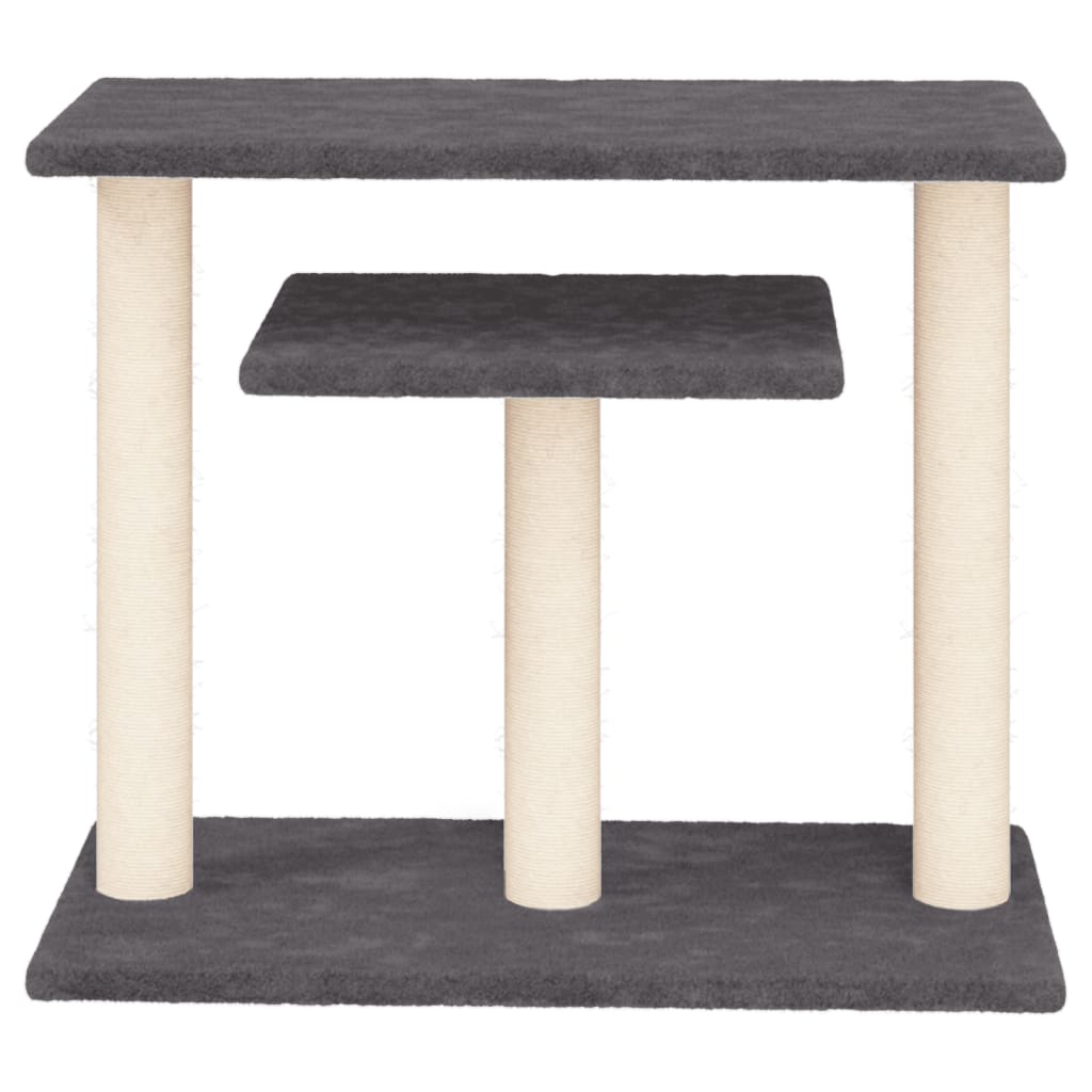 Vidaxl krabpaal met platforms 62,5 cm donkergrijs