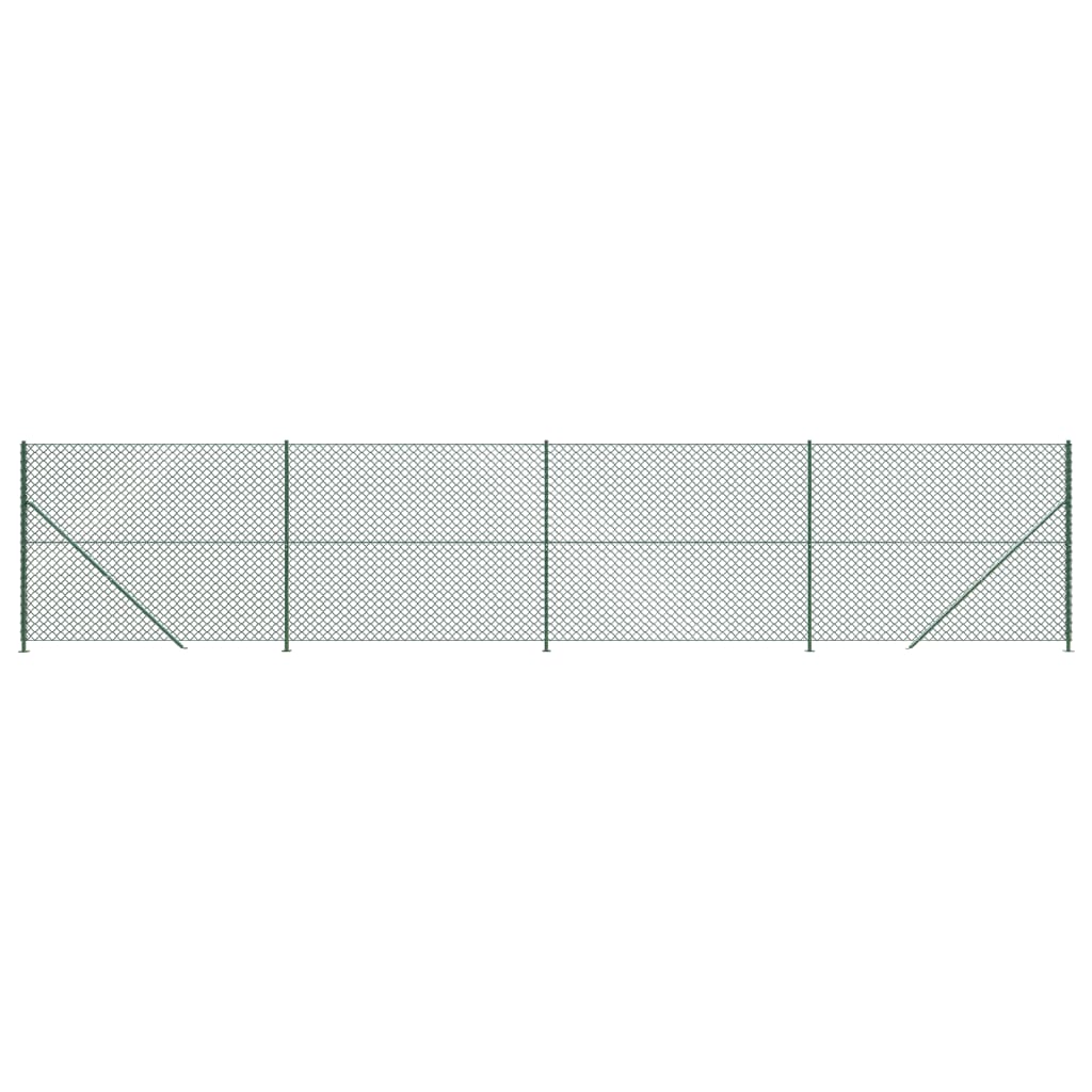 Vidaxl gaashek met flens 2x10 m groen