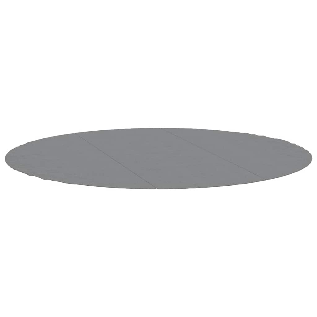 Vidaxl zwembadgrondzeil ø396 cm polyester geotextiel lichtgrijs