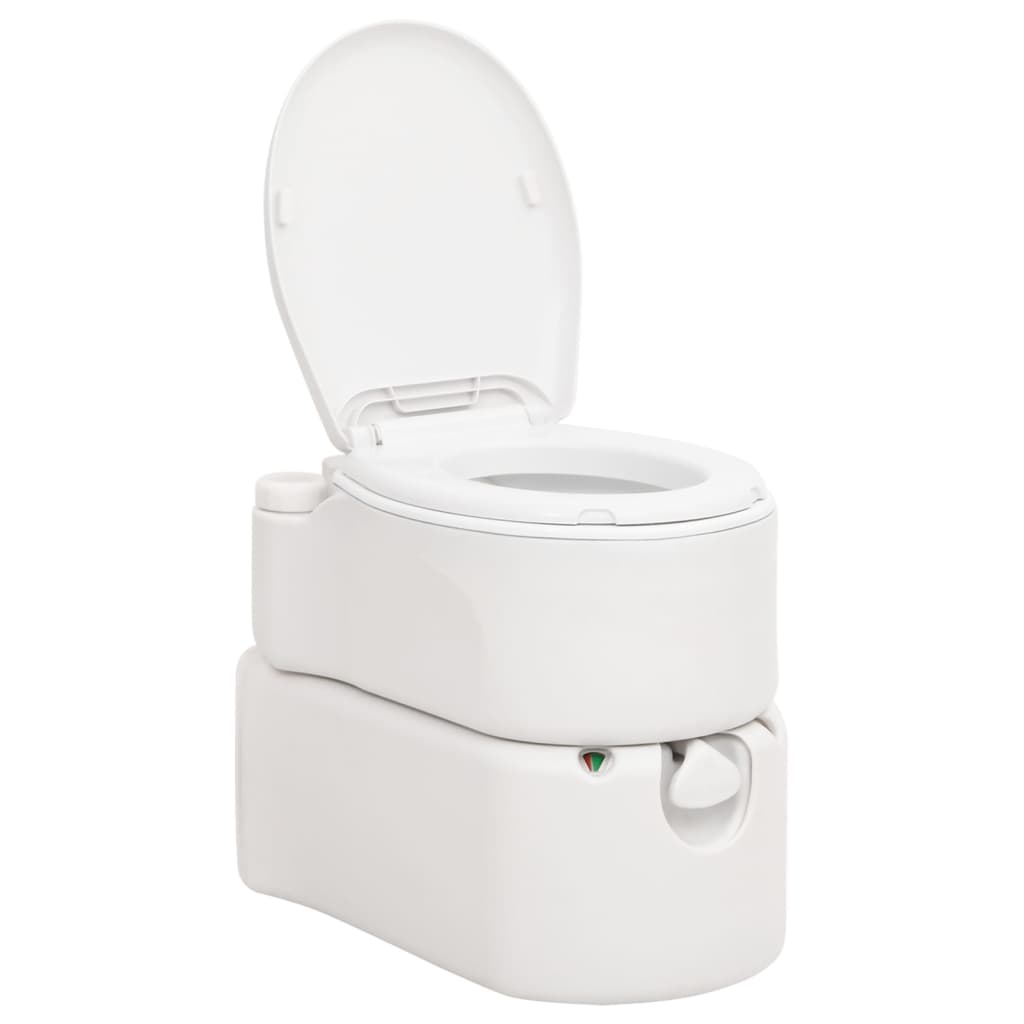 Vidaxl campingtoilet geïntegreerd 24+17 l hdpe email
