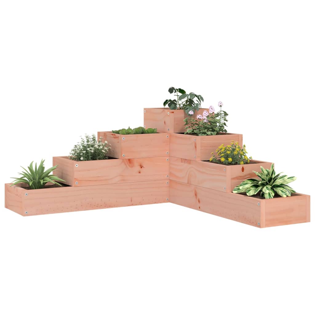 Vidaxl plantenbak 4-laags 80,5x79x36 cm massief douglashout
