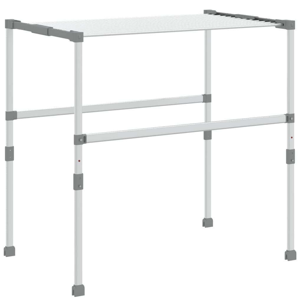 Vidaxl droogrek 83x(50-55)x(40-85) cm aluminium