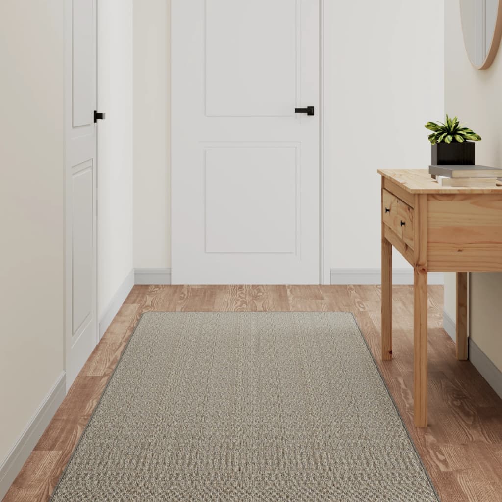Vidaxl tapijtloper 80x150 cm sisal-look platina