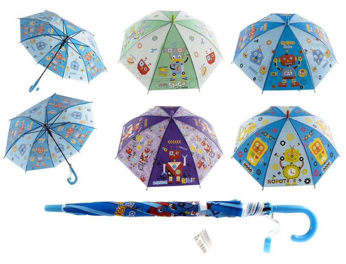 Paraplu robot 65cm 4 assorti