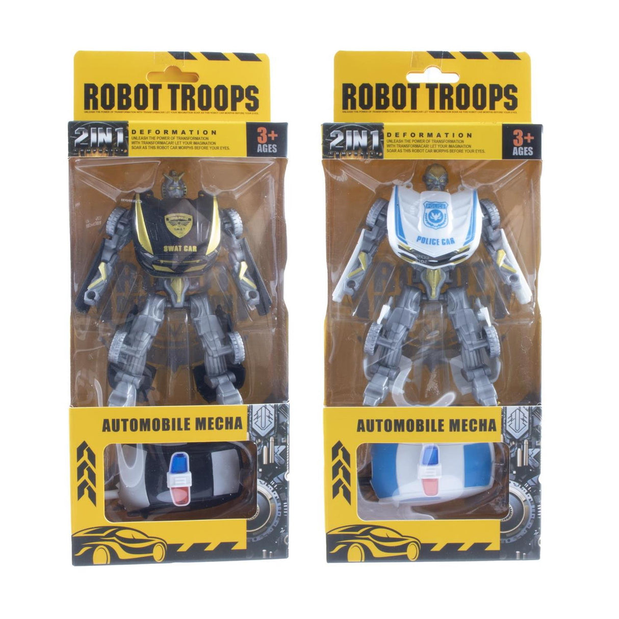 Transformeerbare robot 2 assorti
