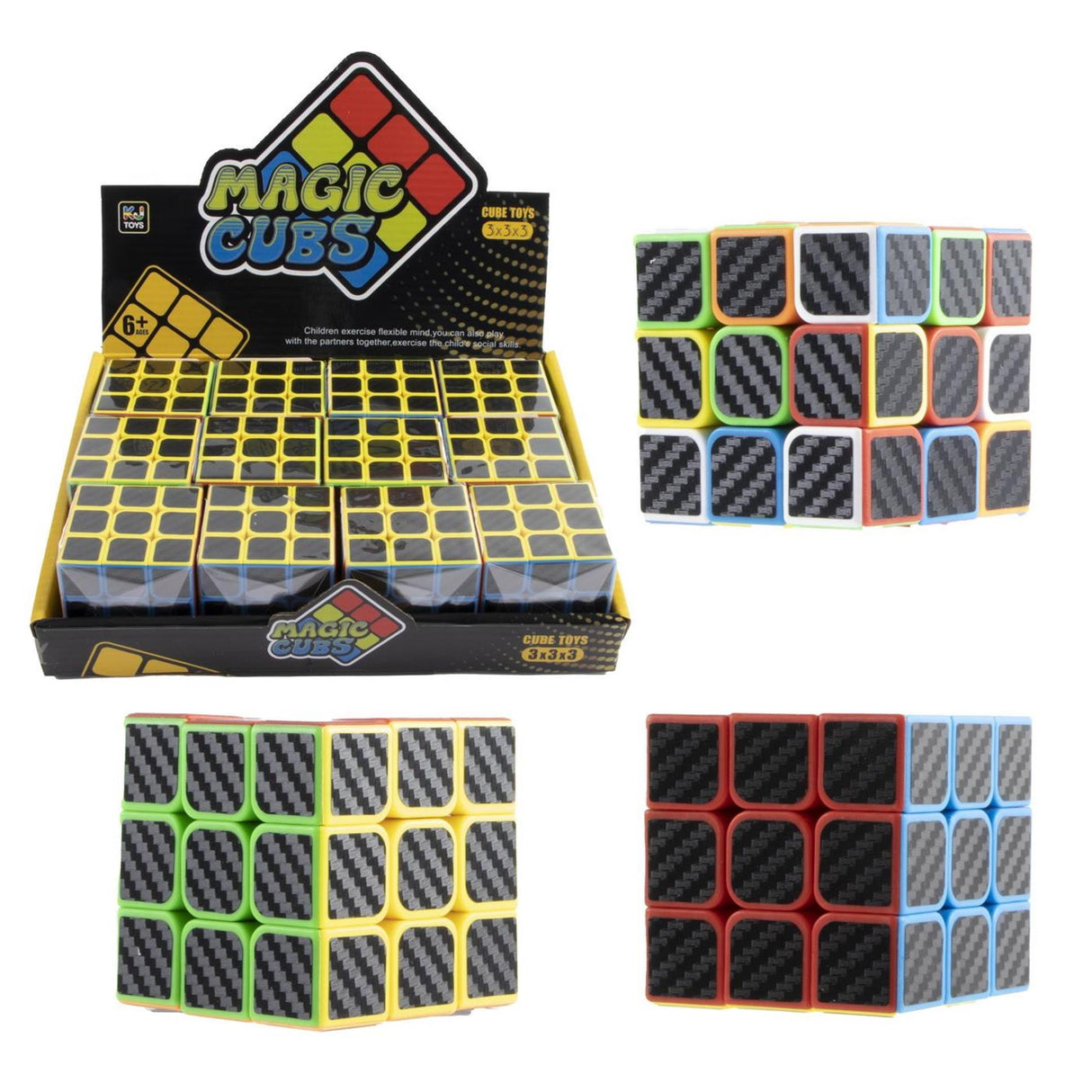 Magic cube 12 stuks 5,5cm magic cube 12 stuks 5,5cm