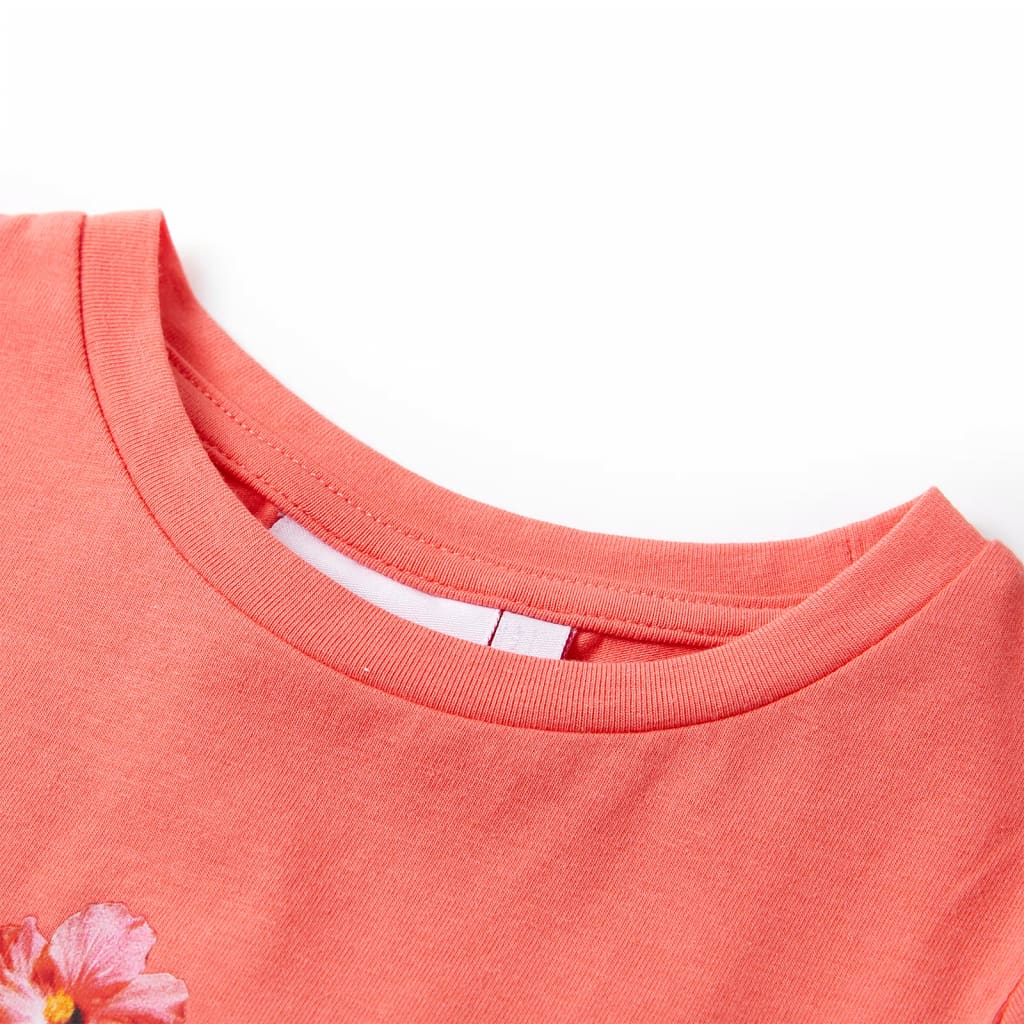 VidaXL Kindershirt 104 koraalkleurig