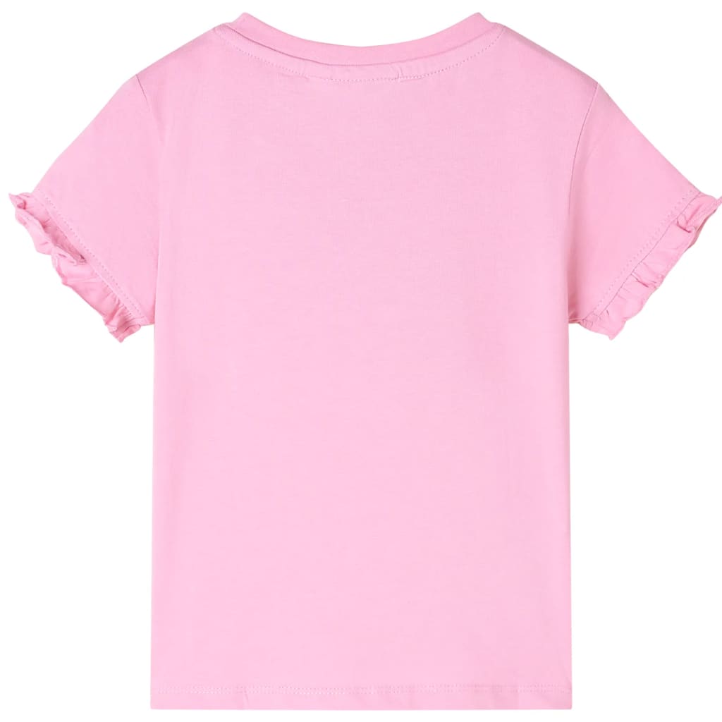 VidaXL Kindershirt met korte mouwen 92 felroze