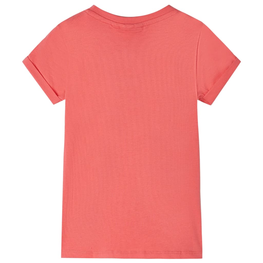 Vidaxl kindershirt 104 koraalkleurig
