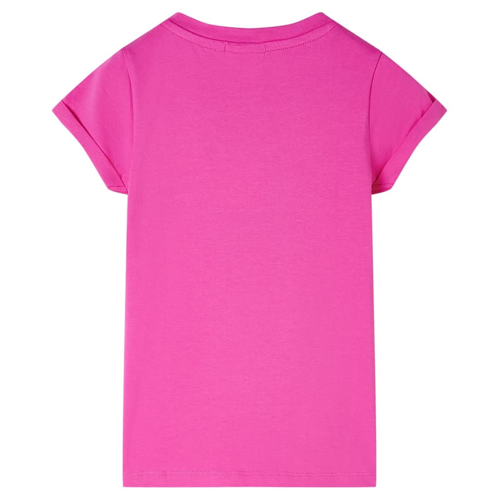 Vidaxl kindershirt 128 donkerroze