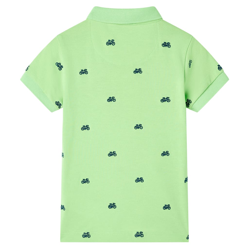 Vidaxl kinderpoloshirt 104 neongroen