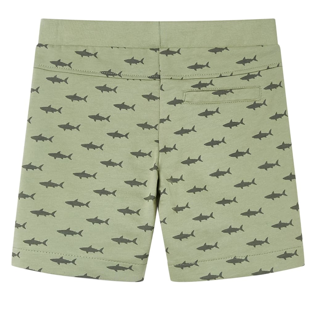Vidaxl kindershorts met trekkoord 128 lichtkaki