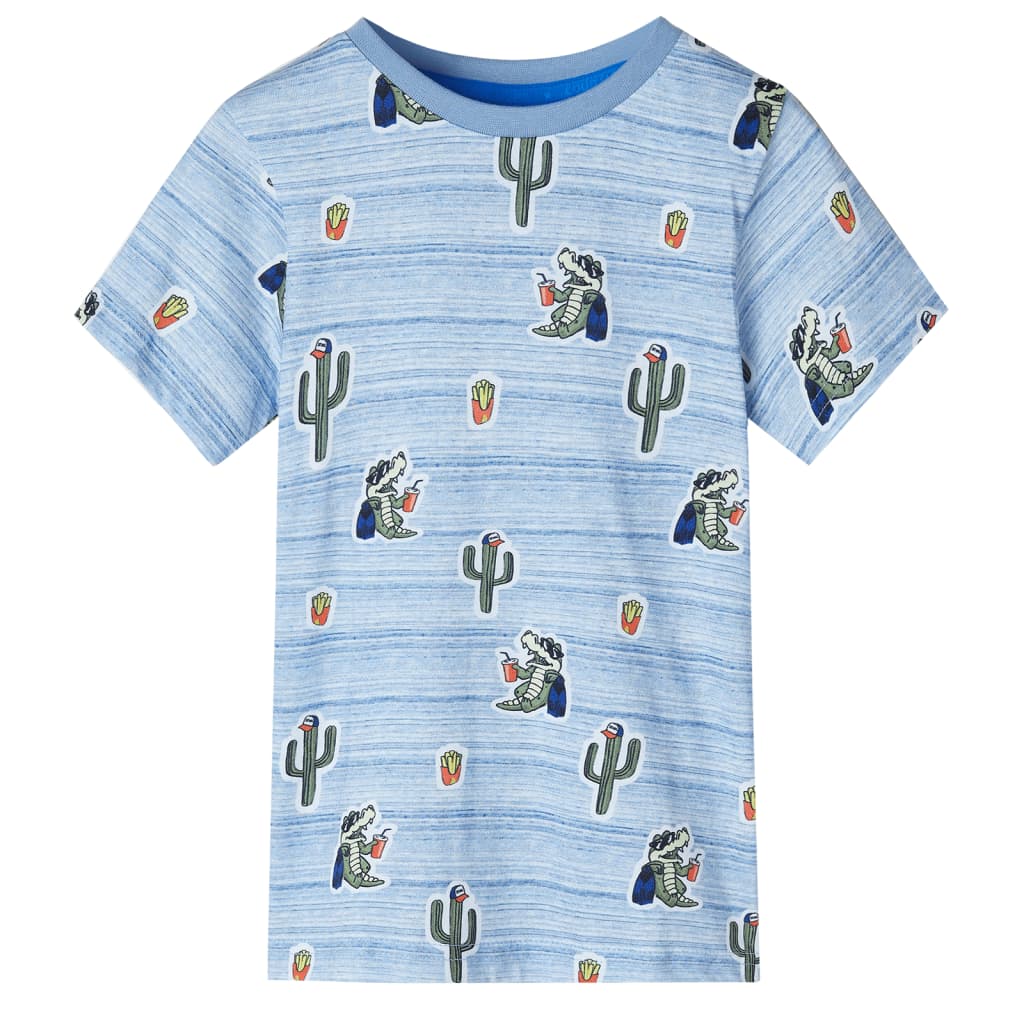 VidaXL Kindershirt 116 gemengd blauw
