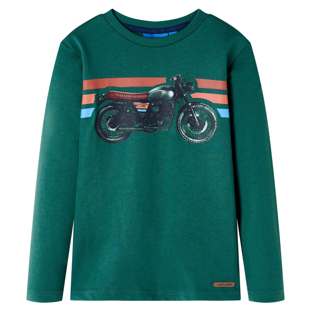 Vidaxl kindershirt met lange mouwen 104 groen