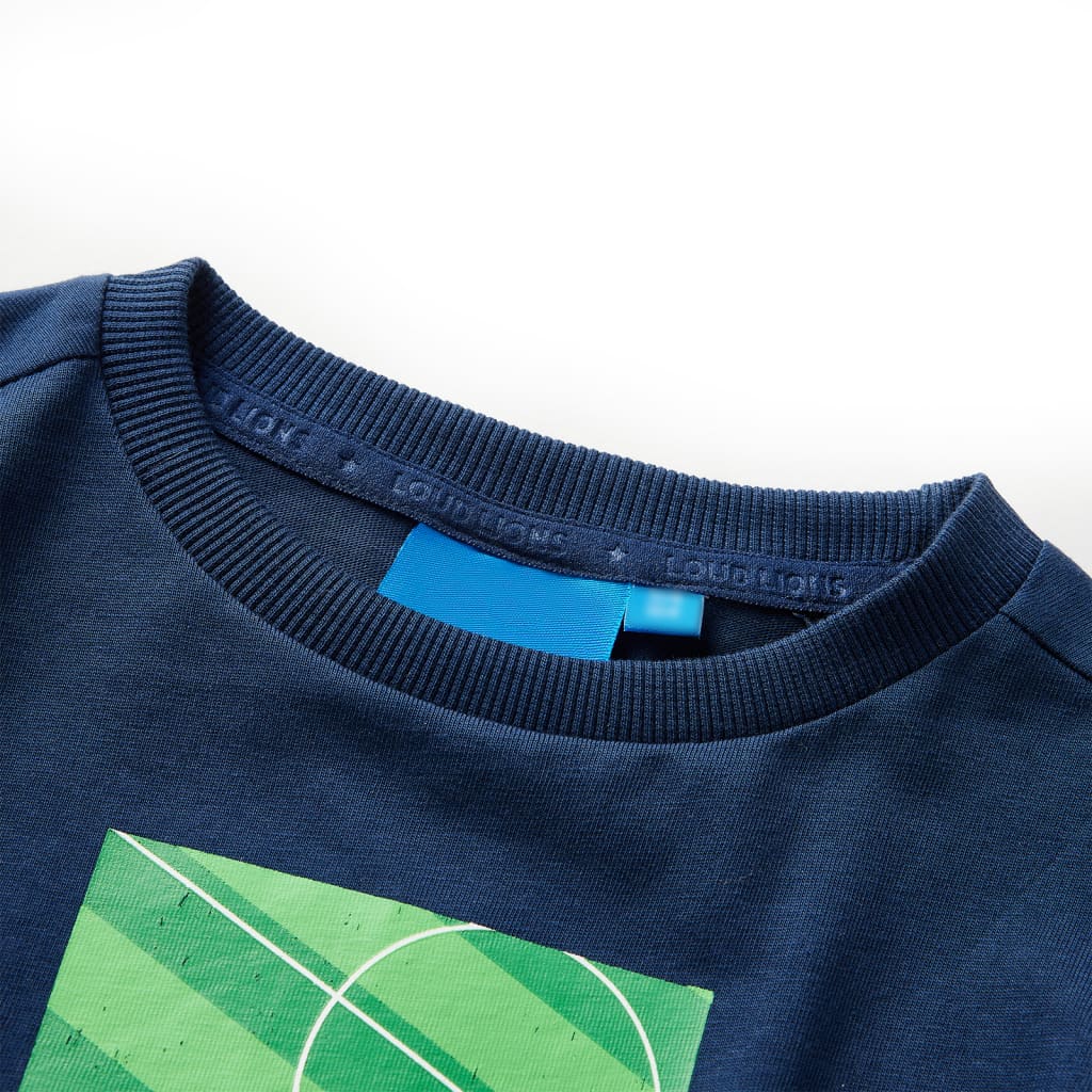 VidaXL Kindershirt met lange mouwen 140 marineblauw
