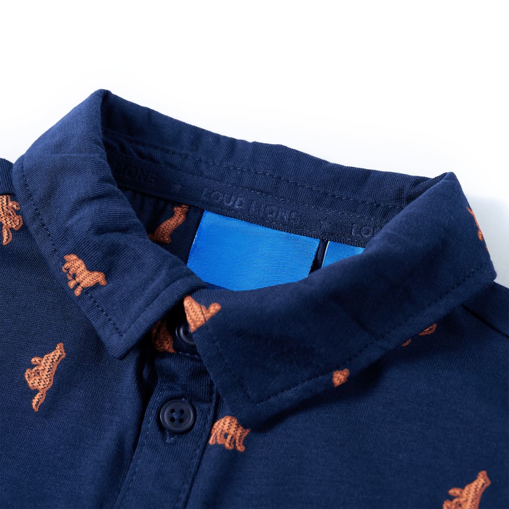 Vidaxl kindershirt 116 marineblauw