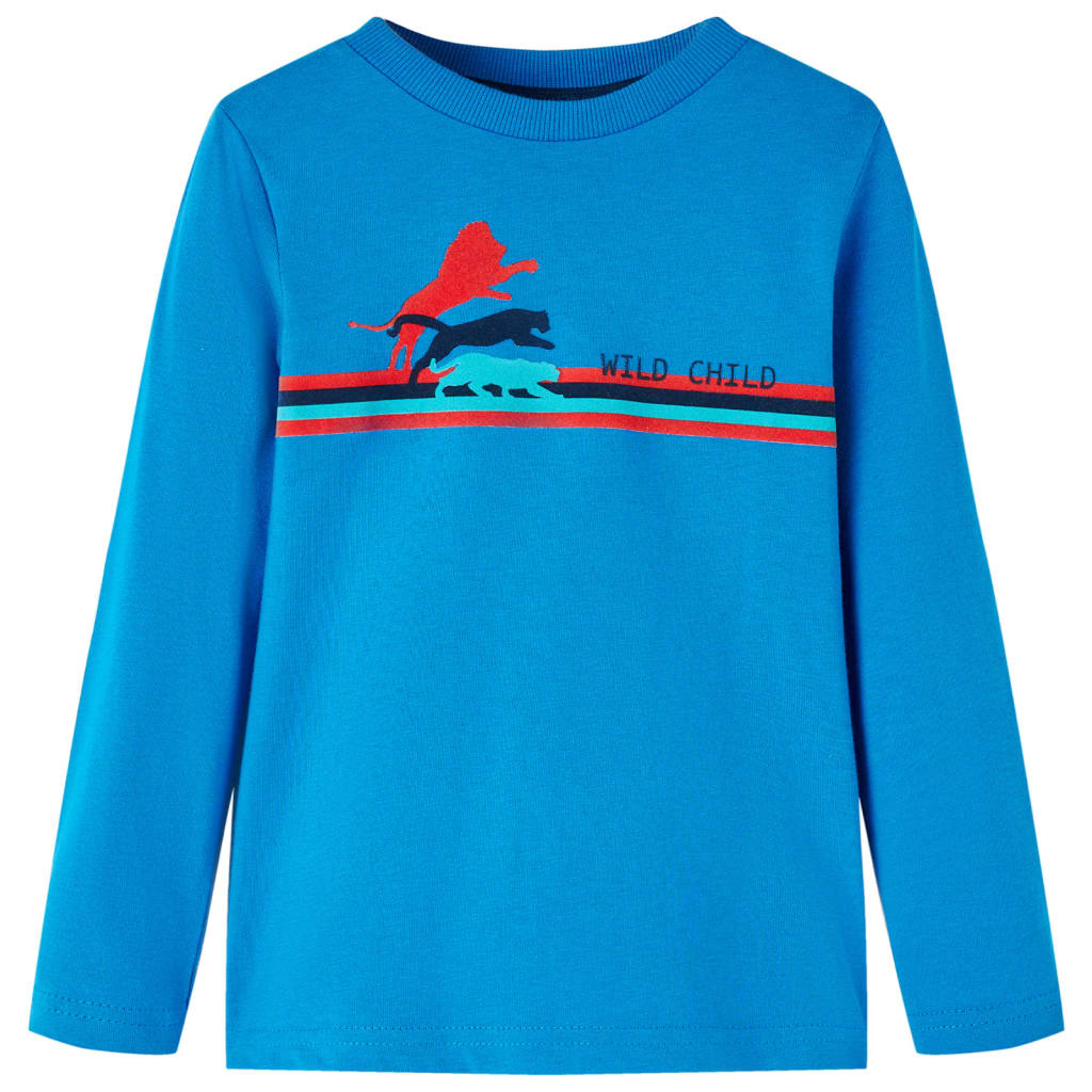 VidaXL Kindershirt met lange mouwen 140 kobaltblauw