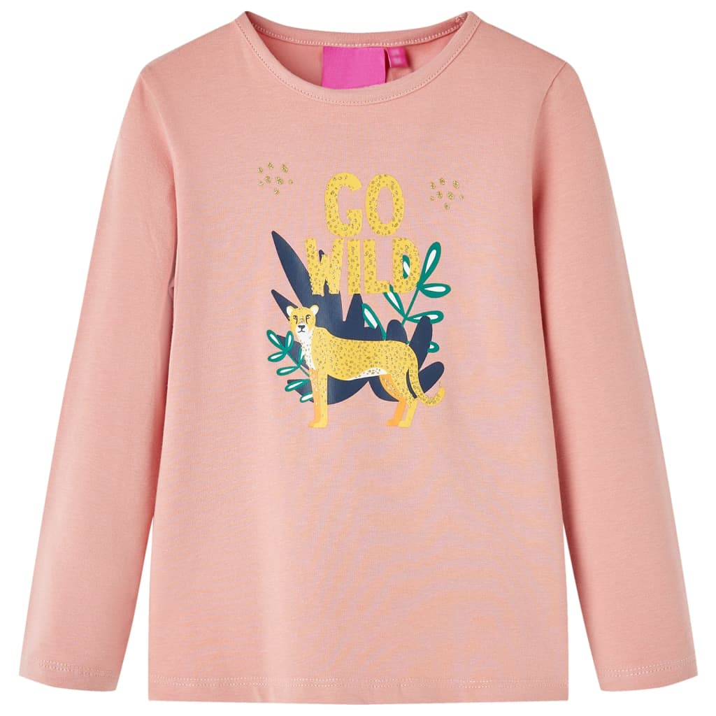 Vidaxl kindershirt met lange mouwen 140 lichtroze
