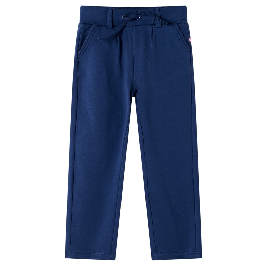Vidaxl kinderbroek met trekkoord 128 marineblauw