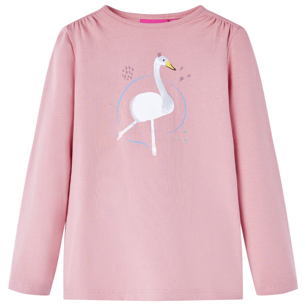 Vidaxl kindershirt met lange mouwen 104 lichtroze