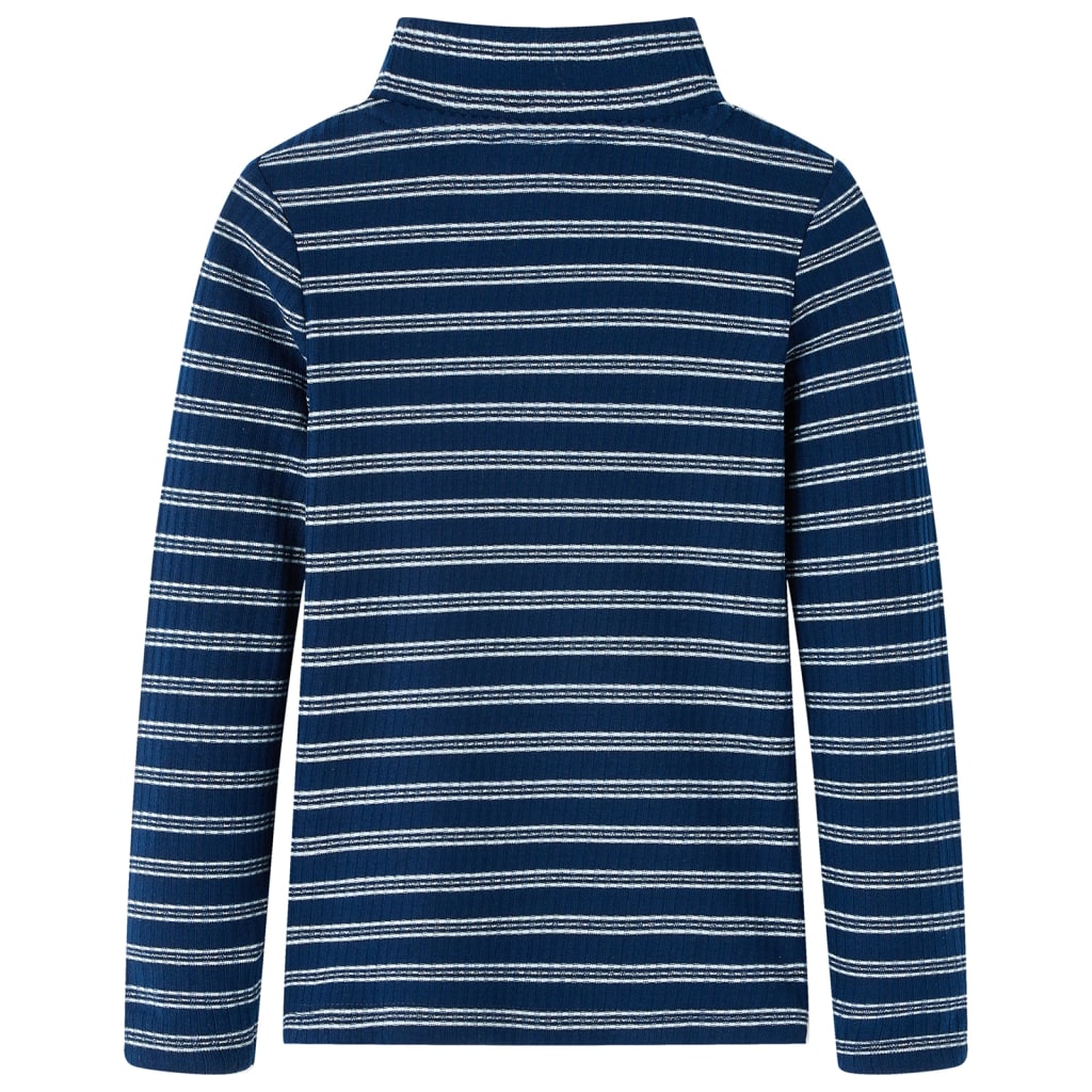 VidaXL Kindershirt met lange mouwen 92 marineblauw