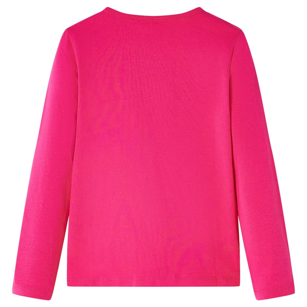 Vidaxl kindershirt met lange mouwen 92 felroze