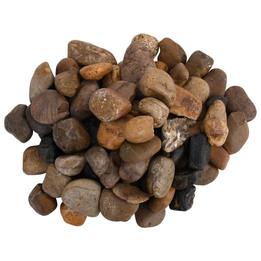 Vidaxl kiezelstenen gepolijst 2-5 cm 10 kg meerkleurig