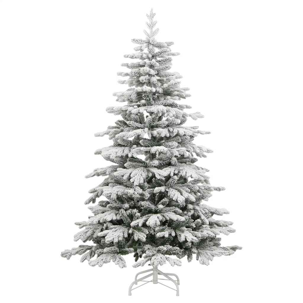 Vidaxl kunstkerstboom met scharnieren en sneeuw 180 cm