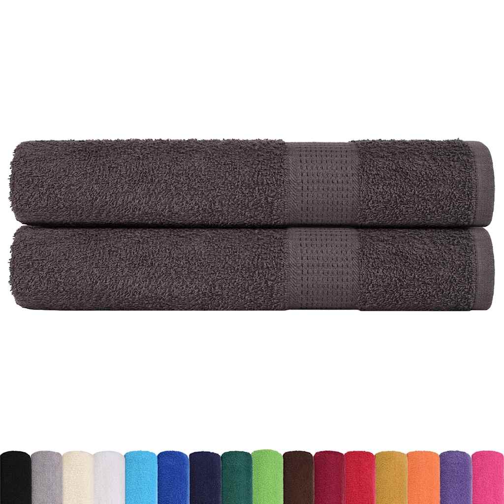 Vidaxl saunahanddoeken frogn 2 st 80x200 cm 360 g m² antraciet