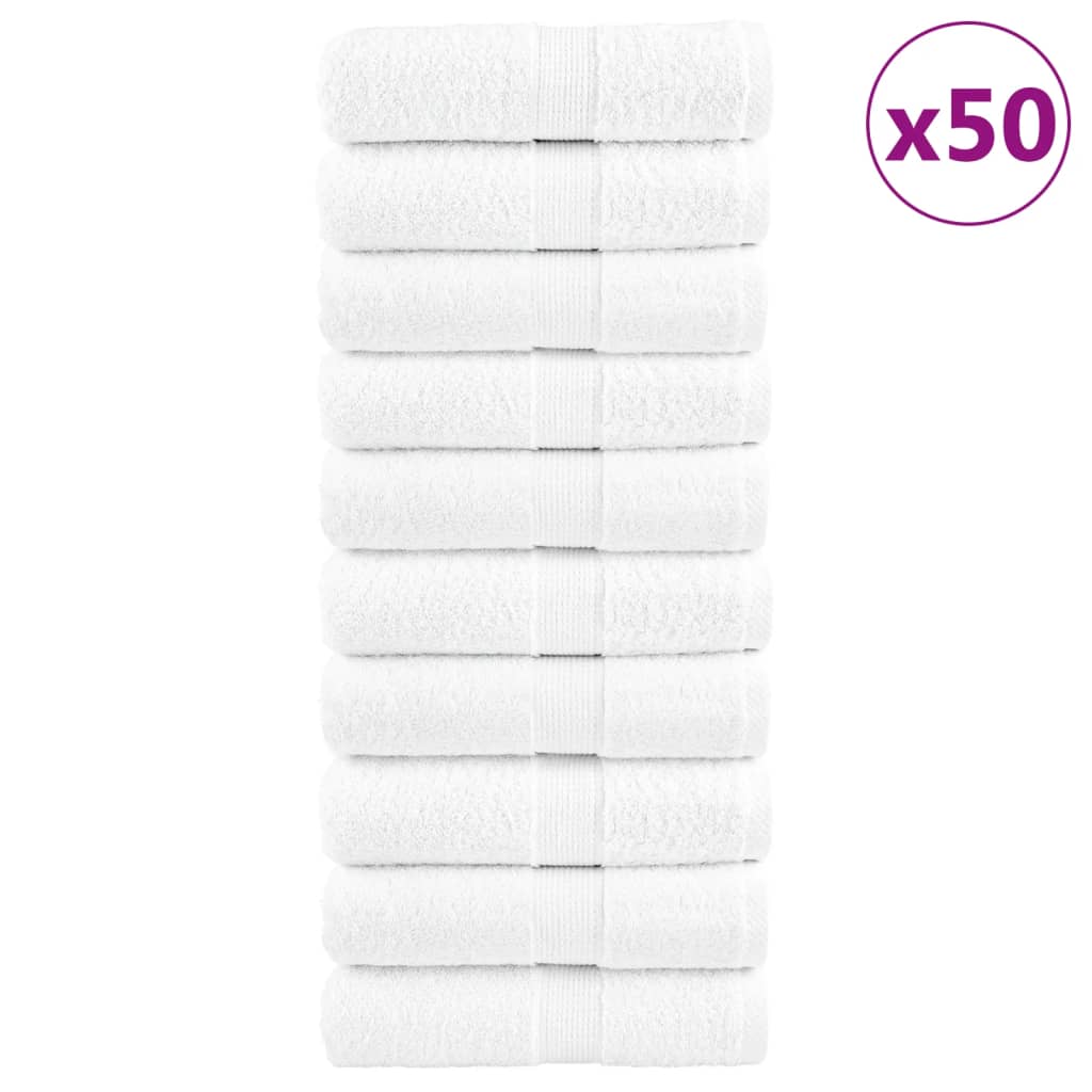 Vidaxl washandjes solund 50 st hoogwaardig 600 g m² 15x21 cm