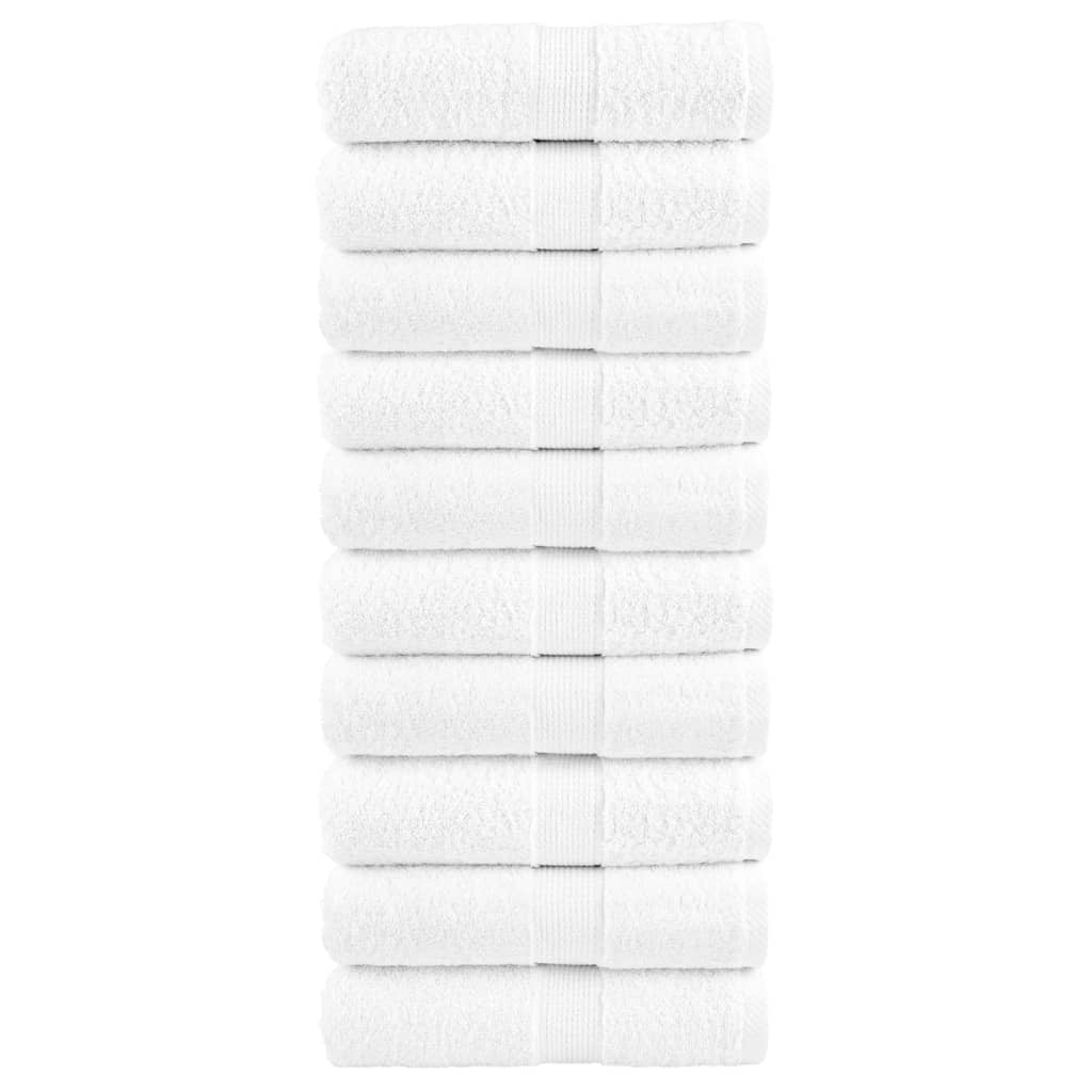 Vidaxl gastendoekjes solund 10 st 600 g m² 30x50 cm wit
