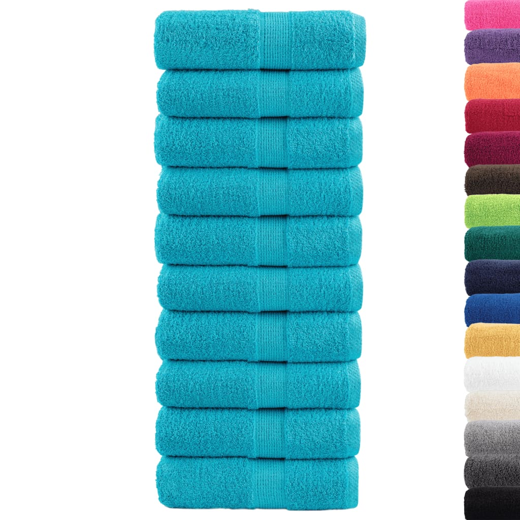 Vidaxl gastendoekjes solund 10 st 600 g m² 30x50 cm turquoise