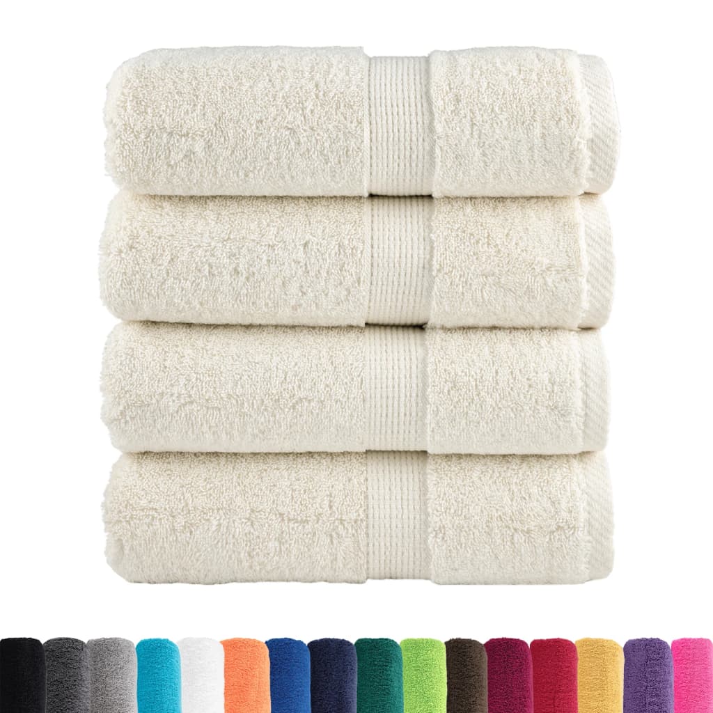 Vidaxl gastendoekjes solund 4 st 600 g m² 30x50 cm crèmekleurig