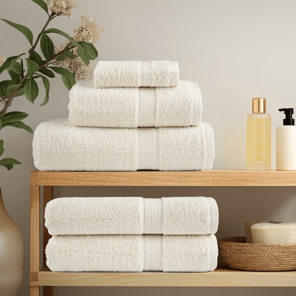 Vidaxl gastendoekjes solund 4 st 600 g m² 30x50 cm crèmekleurig