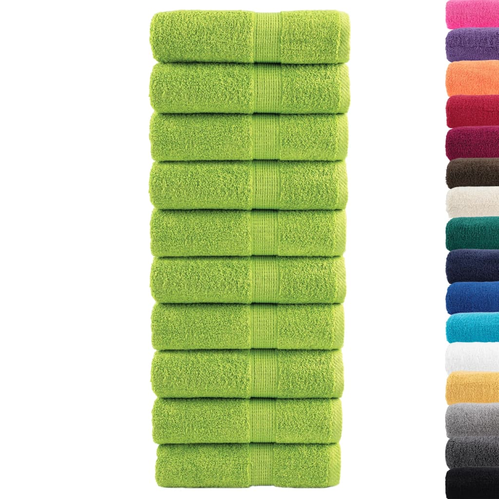 Vidaxl gastendoekjes solund 10 st 600 g m² 30x50 cm appelgroen