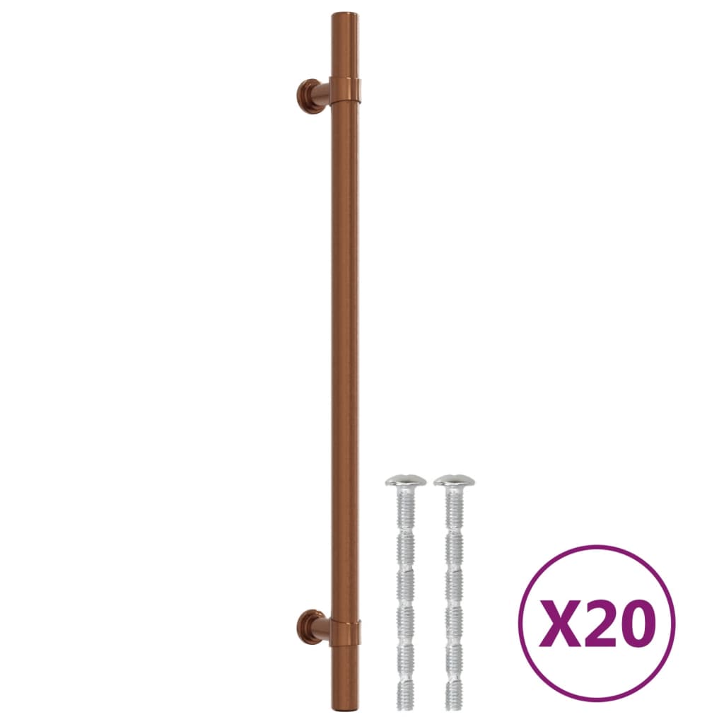 Vidaxl handvatten 20 st 224 mm roestvrij staal bronskleurig