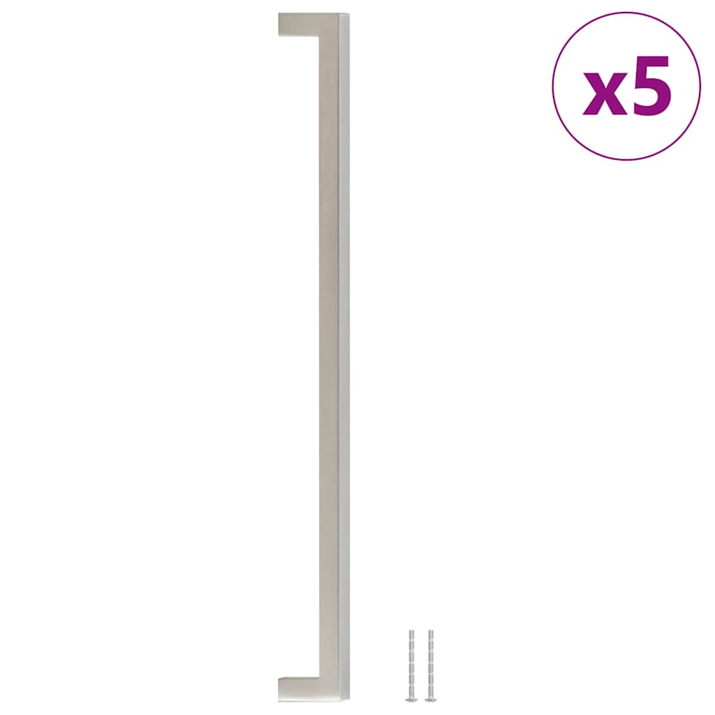 Vidaxl handvatten 5 st 320 mm roestvrij staal zilverkleurig