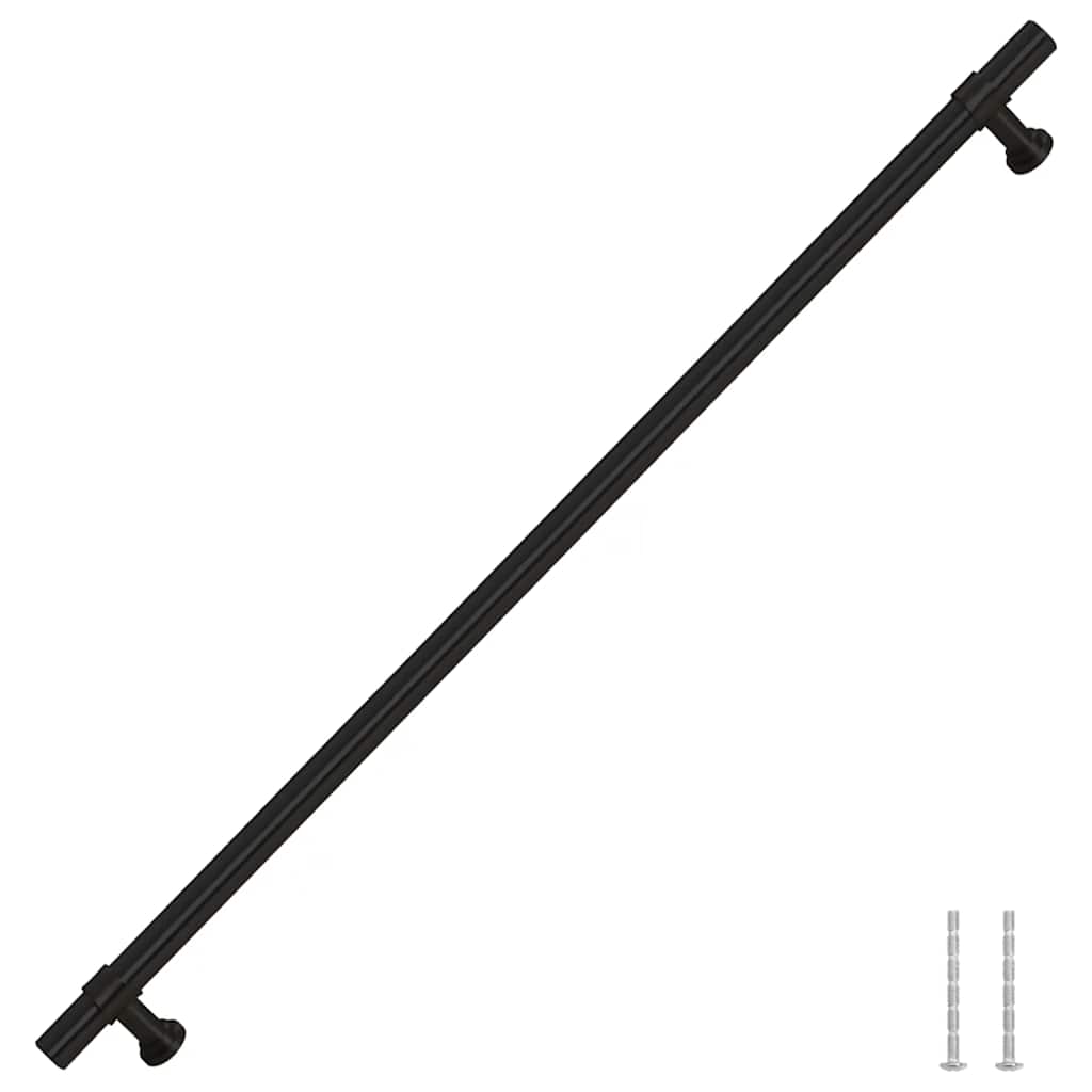 Vidaxl handvatten 5 st 320 mm roestvrij staal zwart