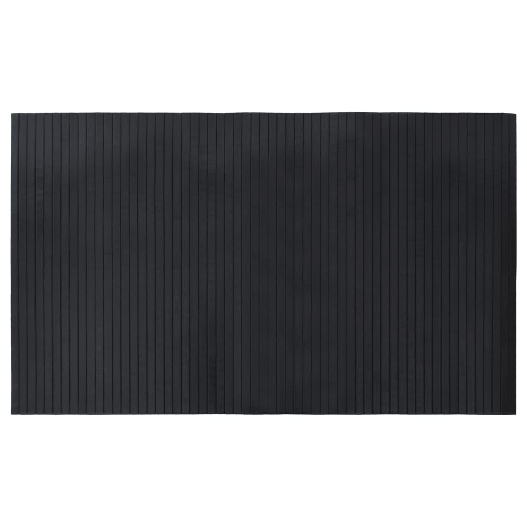 Vidaxl vloerkleed rechthoekig 60x100 cm bamboe zwart