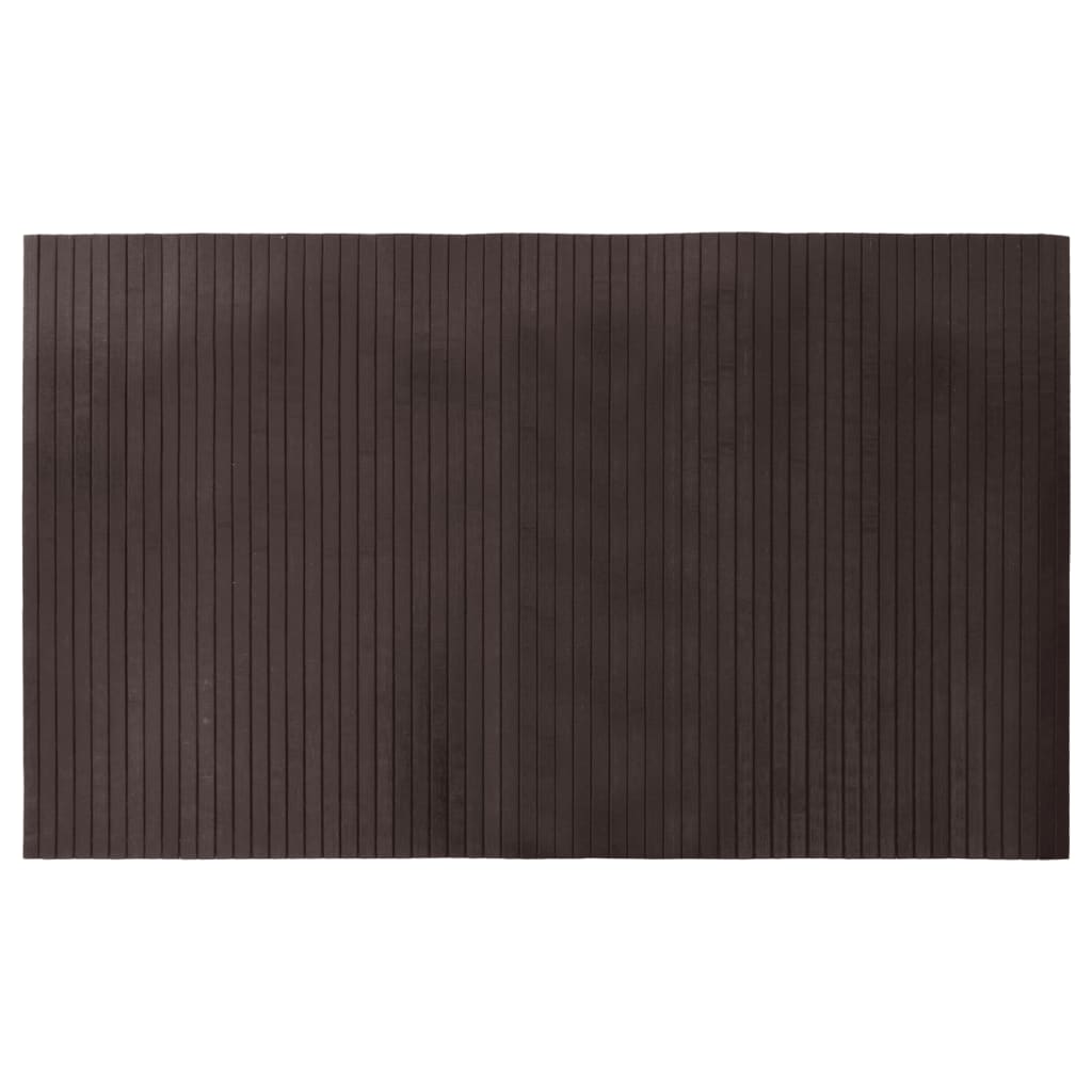 Vidaxl vloerkleed rechthoekig 60x100 cm bamboe donkerbruin