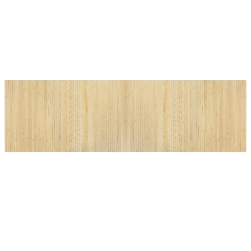 Vidaxl vloerkleed rechthoekig 60x200 cm bamboe lichtnaturel