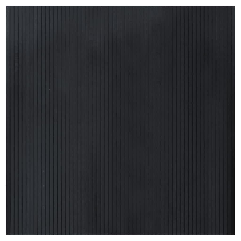 Vidaxl vloerkleed rechthoekig 100x100 cm bamboe zwart