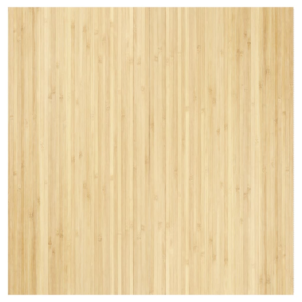 Vidaxl vloerkleed rechthoekig 100x100 cm bamboe lichtnaturel