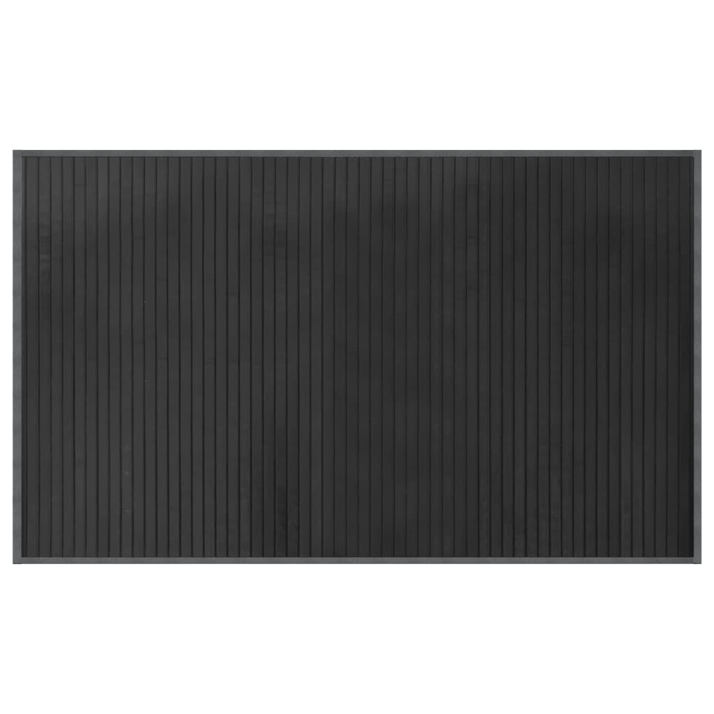 Vidaxl vloerkleed rechthoekig 60x100 cm bamboe grijs