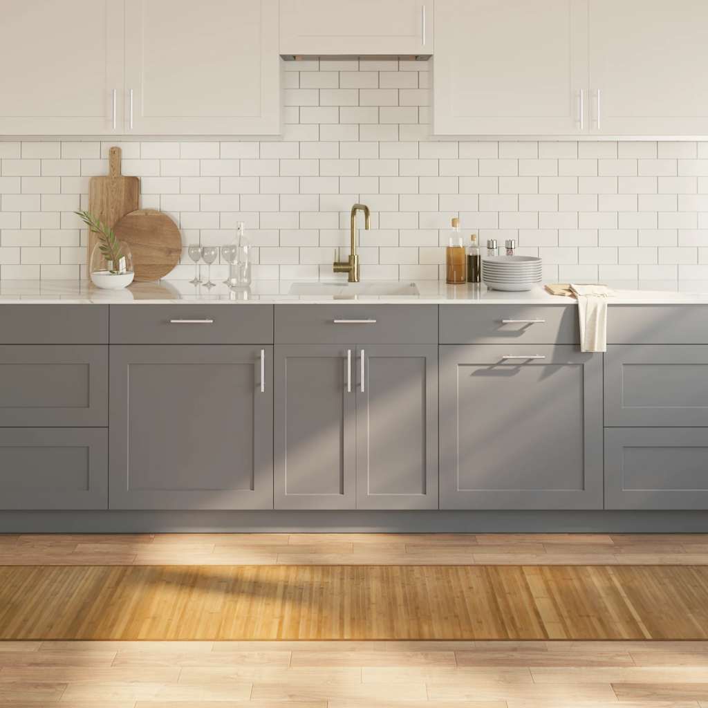 Vidaxl vloerkleed rechthoekig 60x300 cm bamboe naturel