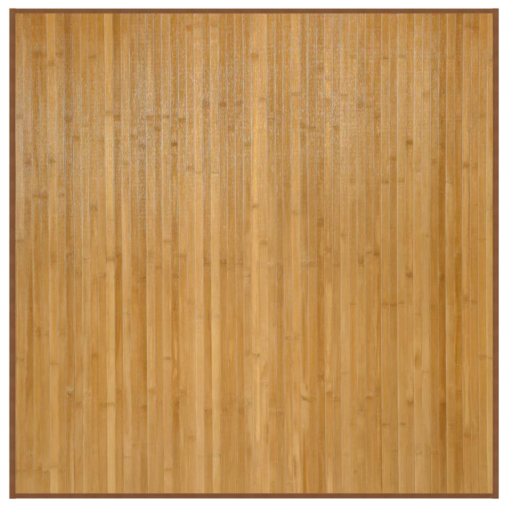 Vidaxl vloerkleed vierkant 100x100 cm bamboe naturel
